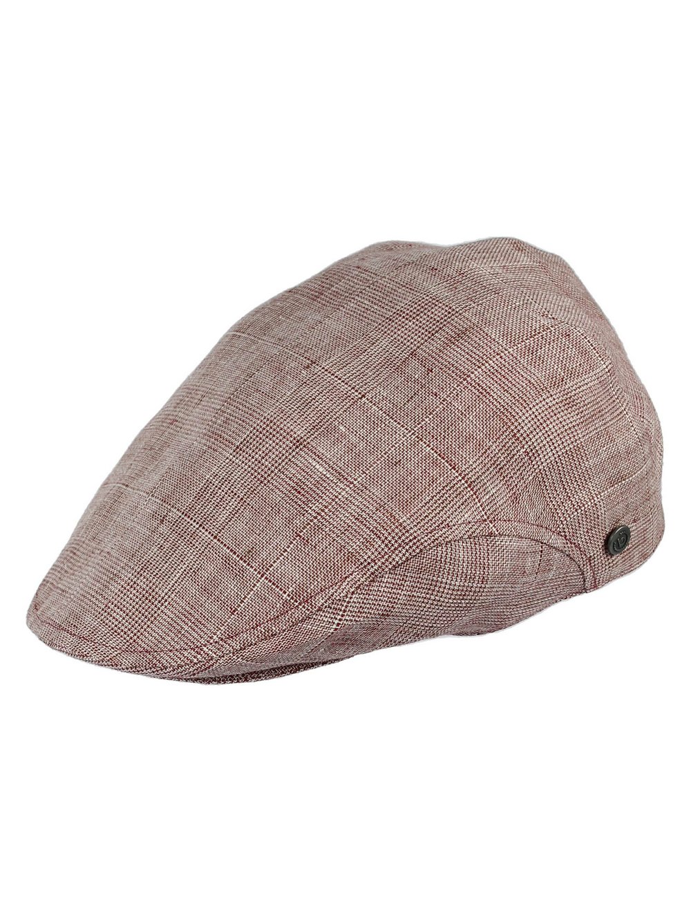 Bugatti Flatcap Herren Leinen rot gemustert, ONE SIZE