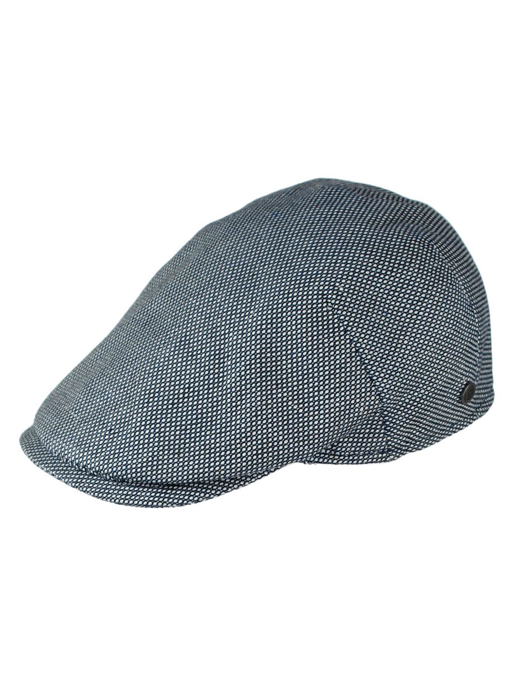 Bugatti Flatcap Herren Baumwolle blau gemustert, ONE SIZE