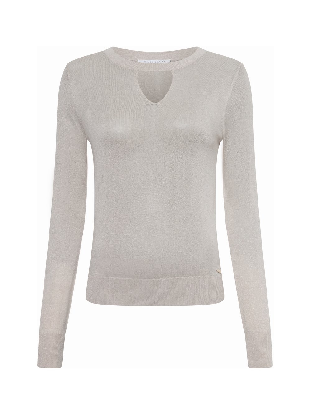 Betty & Co Pullover Damen Feinstrick silber, 36