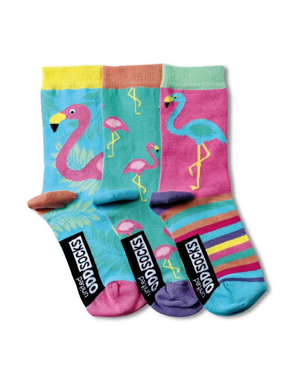 United Oddsocks Socken 3er Pack Kinder Baumwolle mehrfarbig bedruckt, 30-38