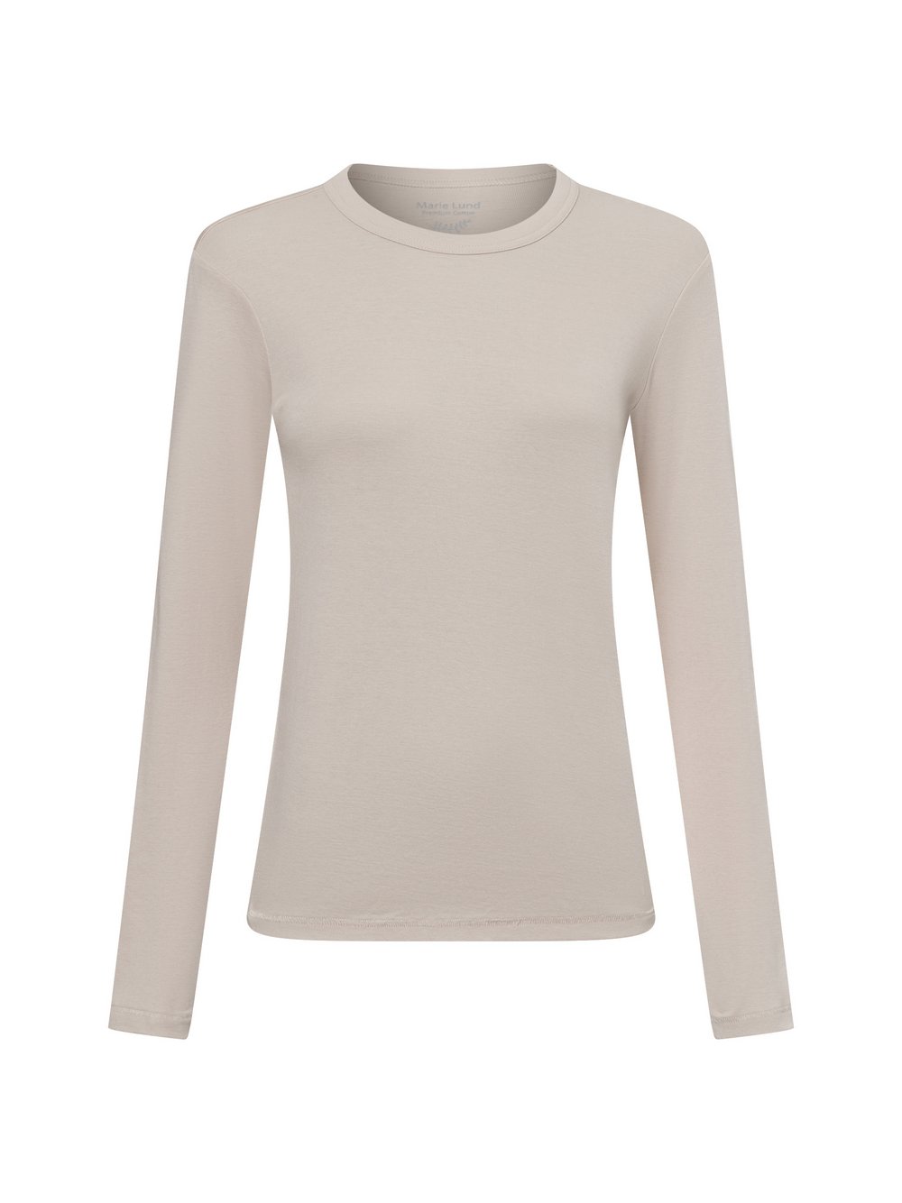 Marie Lund Langarmshirt Damen Baumwolle beige, XXL