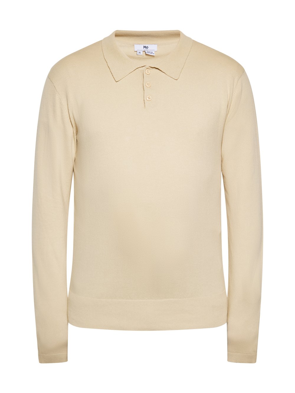 Mo Pullover Herren Baumwolle beige, S