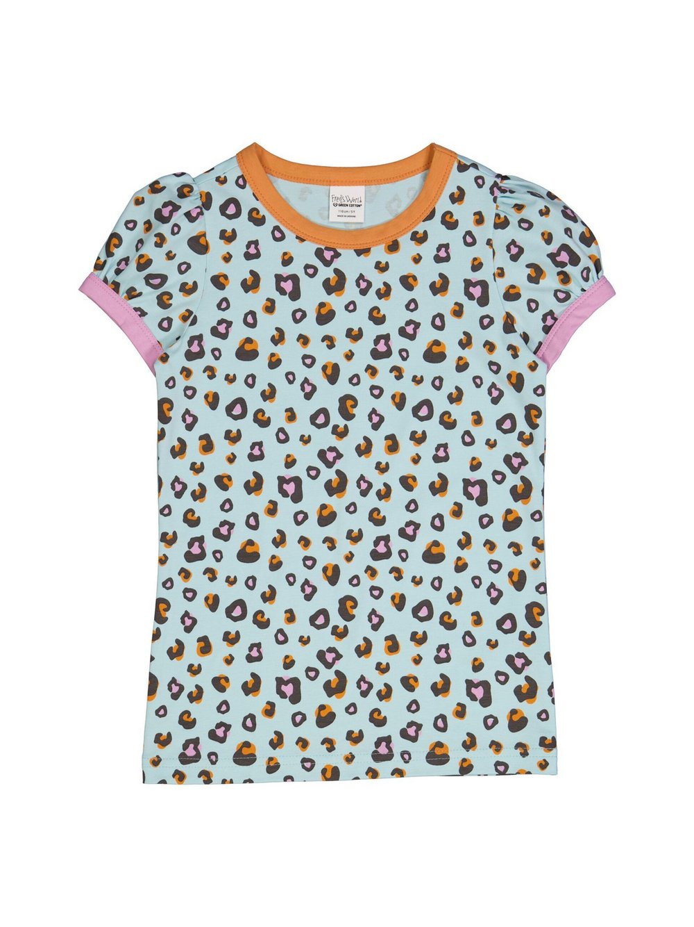 Fred's World by Green Cotton T-Shirt Kinder Baumwolle blau bedruckt, 104