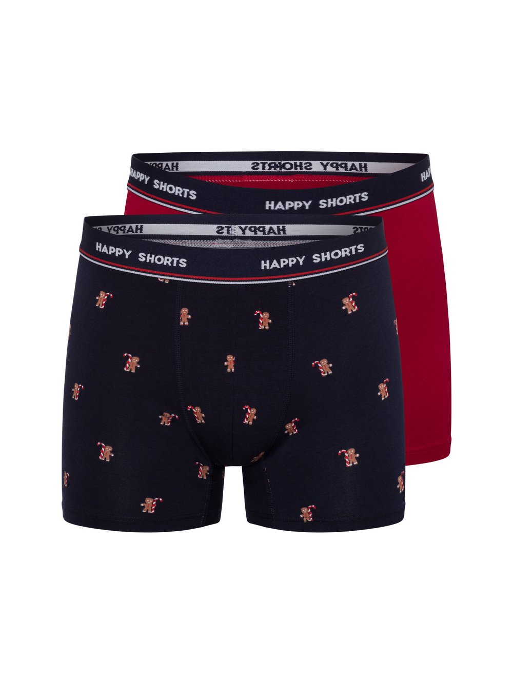 HAPPY SHORTS Boxershorts Herren Baumwolle mehrfarbig bedruckt, XXL