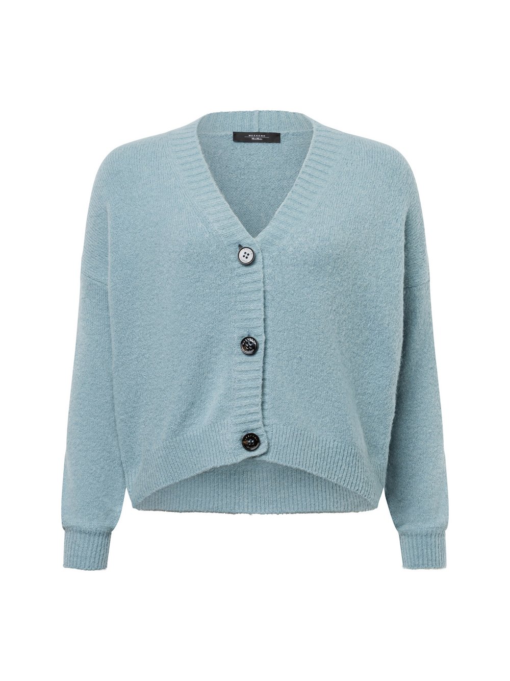 Weekend Max Mara Strickjacke mit Alpaka-Anteil Damen Polyamid blau, L