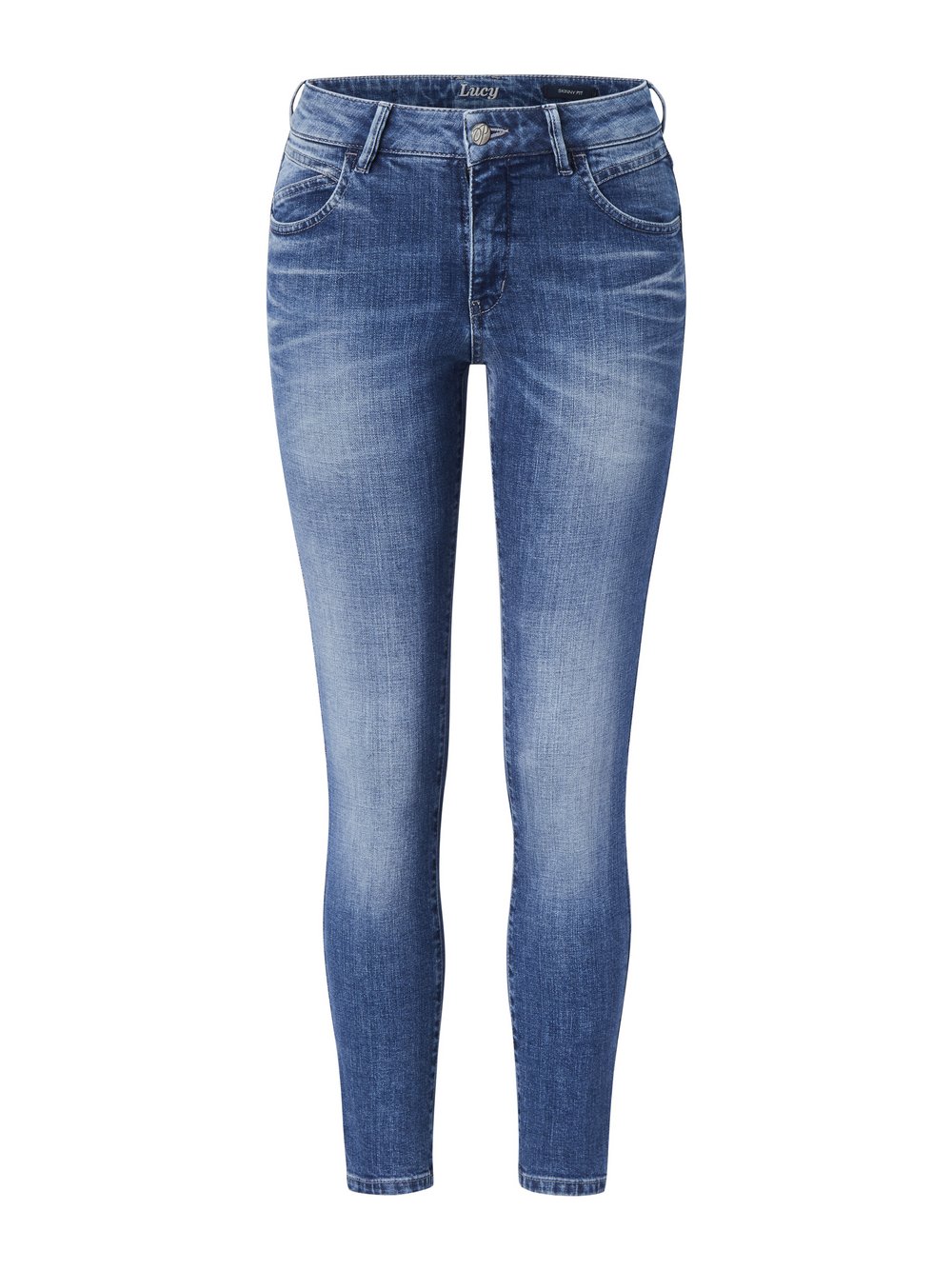 Paddock`s 5-Pocket Jeans Damen Baumwolle blau, 36-30