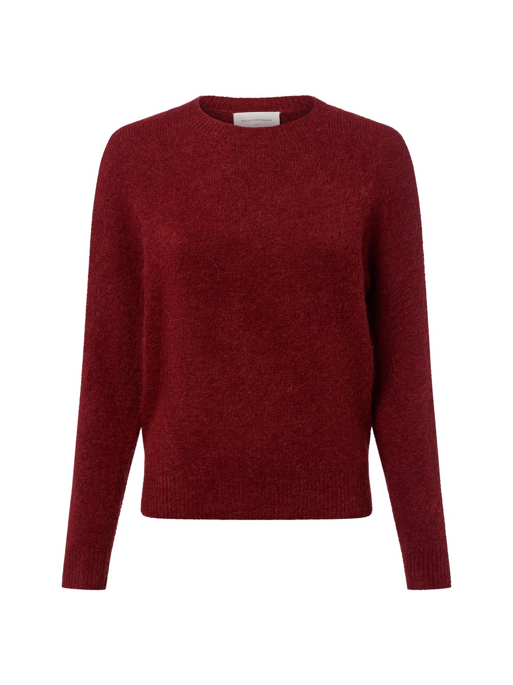 Thumbnail - Msch Copenhagen Strickpullover mit Alpakaateil Damen Polyamid rot, L/XL