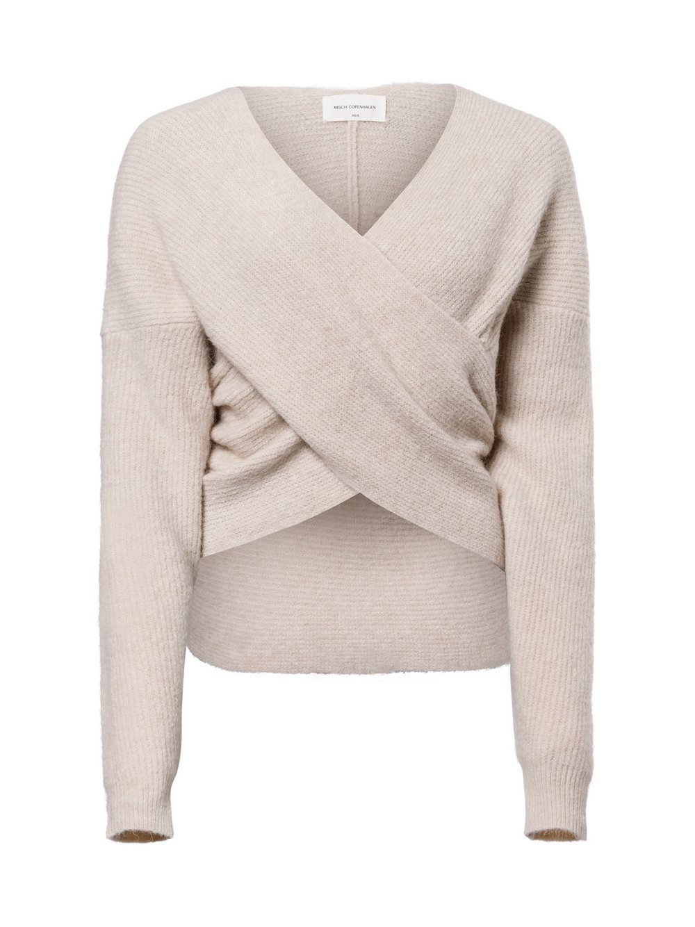 Msch Copenhagen Pullover mit Alpaka-Anteil Damen Polyamid beige meliert, S/M