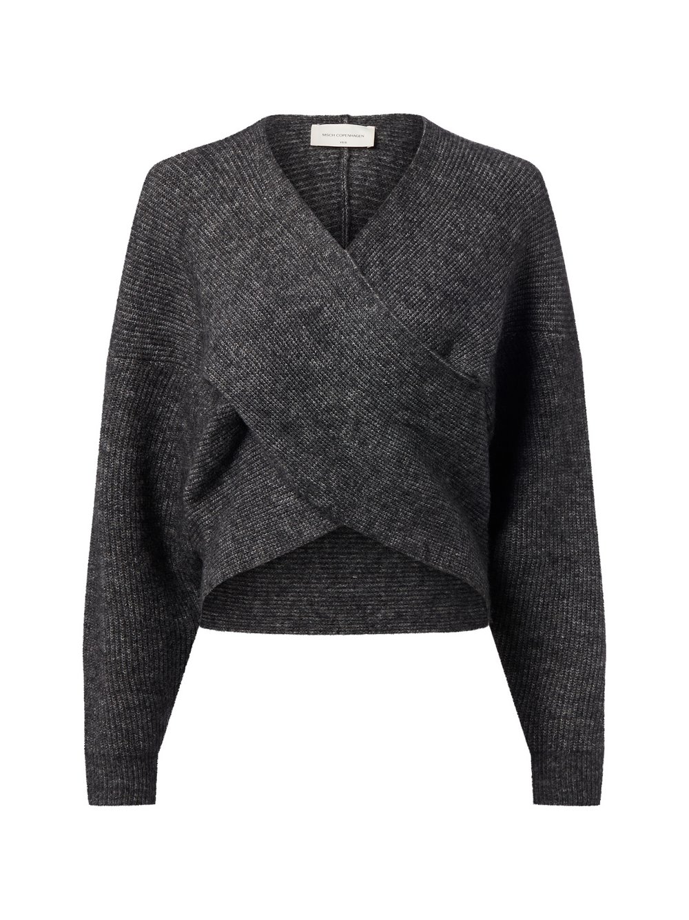 Msch Copenhagen Pullover mit Alpaka-Anteil Damen Polyamid grau meliert, S/M