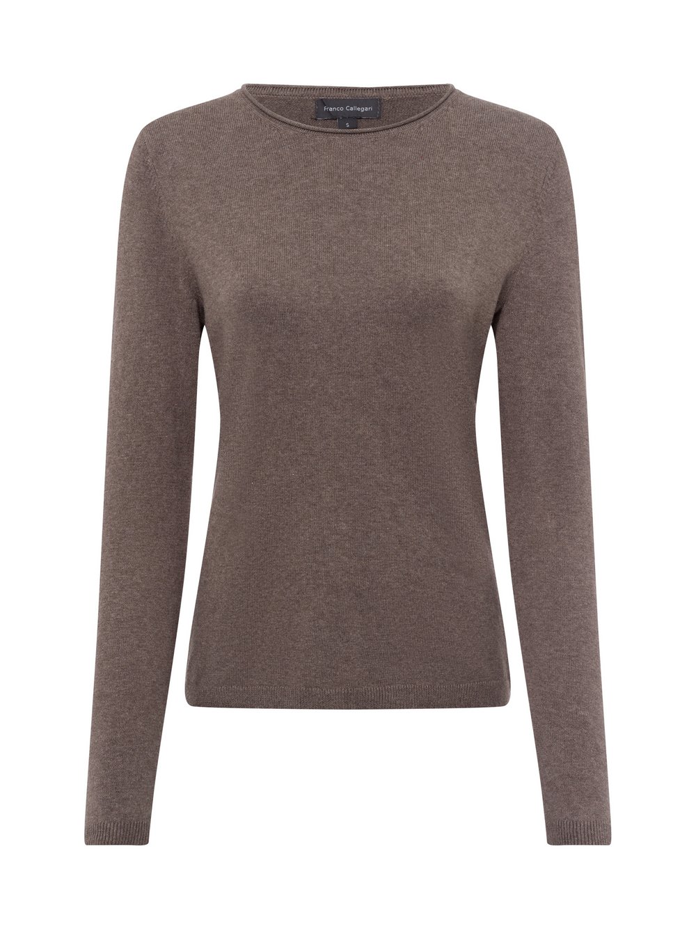 Franco Callegari Strickpullover mit Cashmere-Anteil Damen Baumwolle grau, M