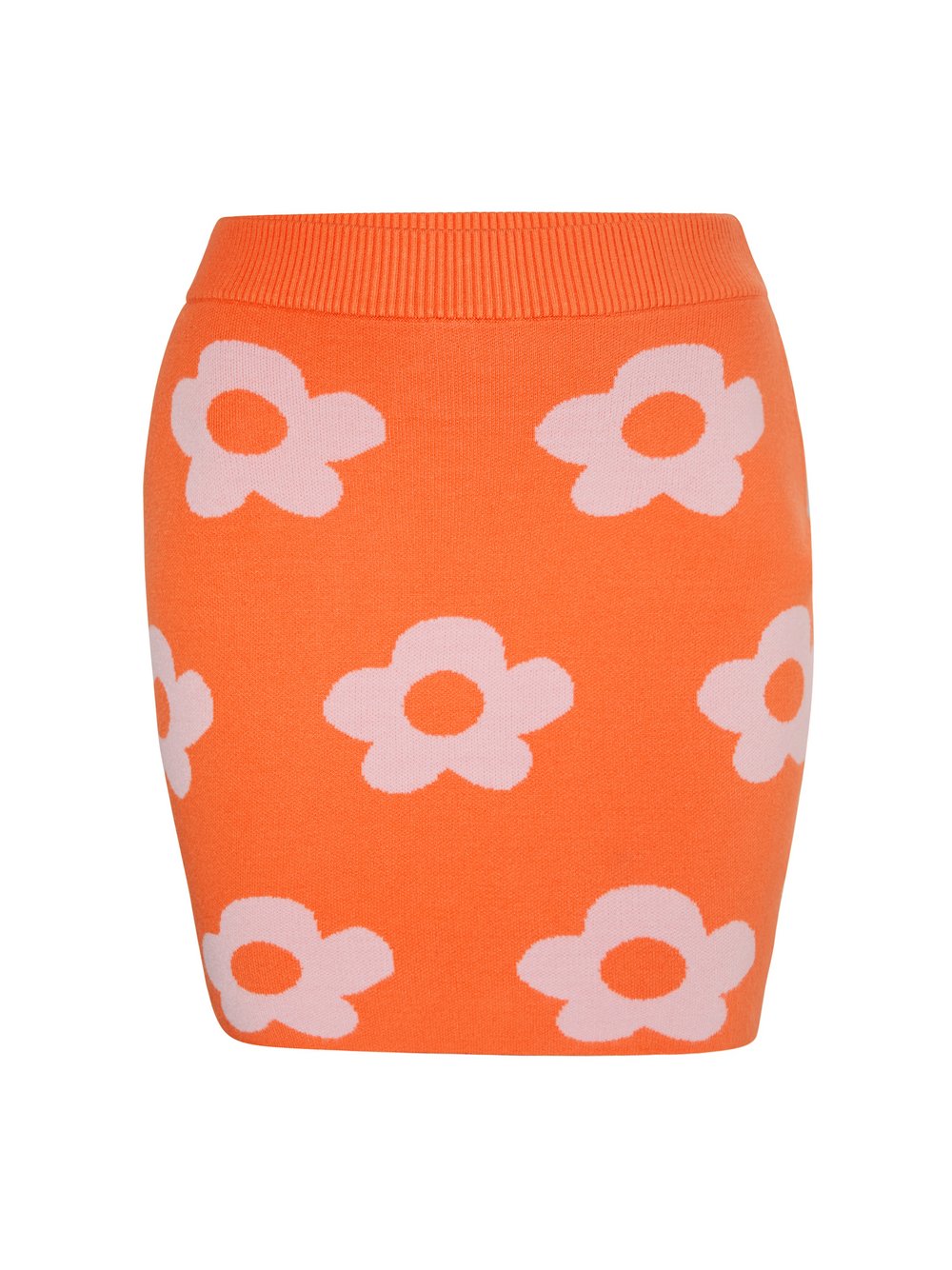 MyMo Rock Damen orange gemustert, L