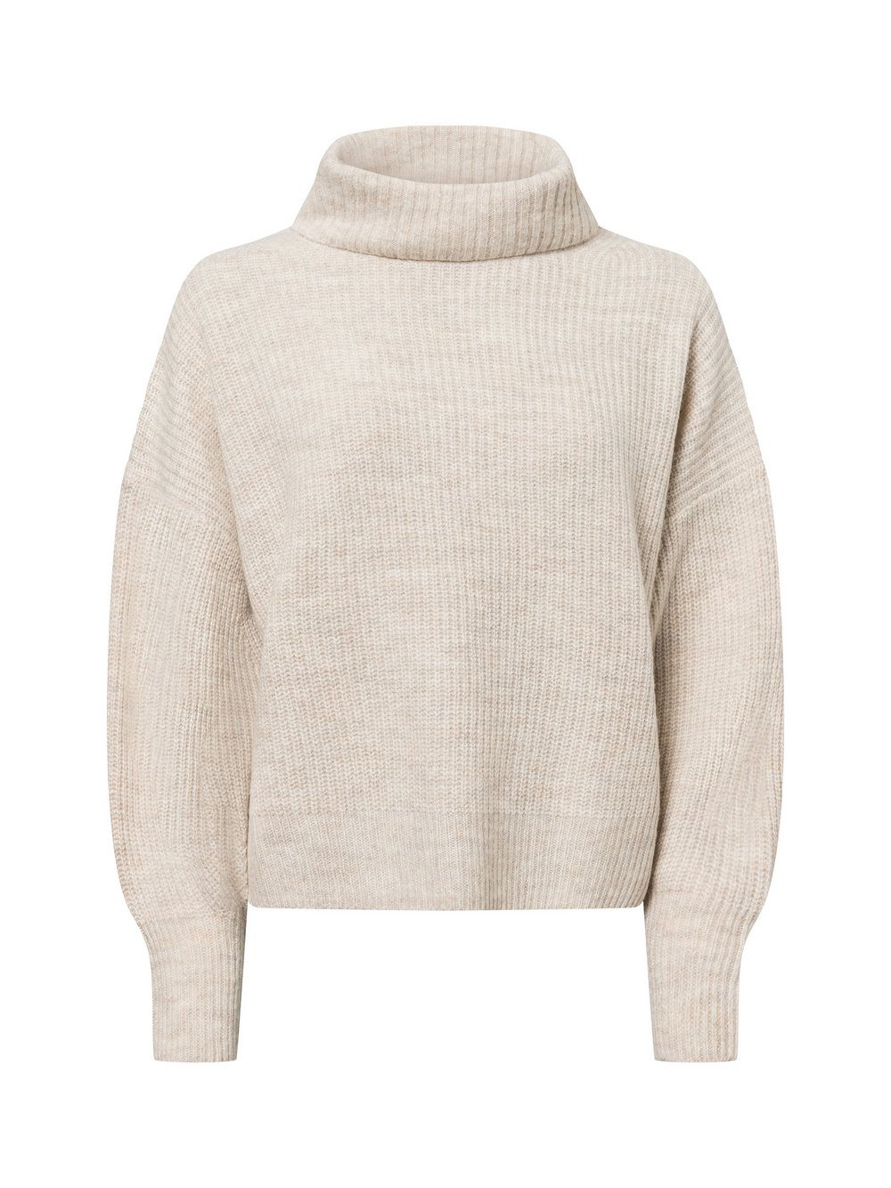 s.Oliver Rollkragenpullover mit Wollanteil Damen Wolle beige, 42