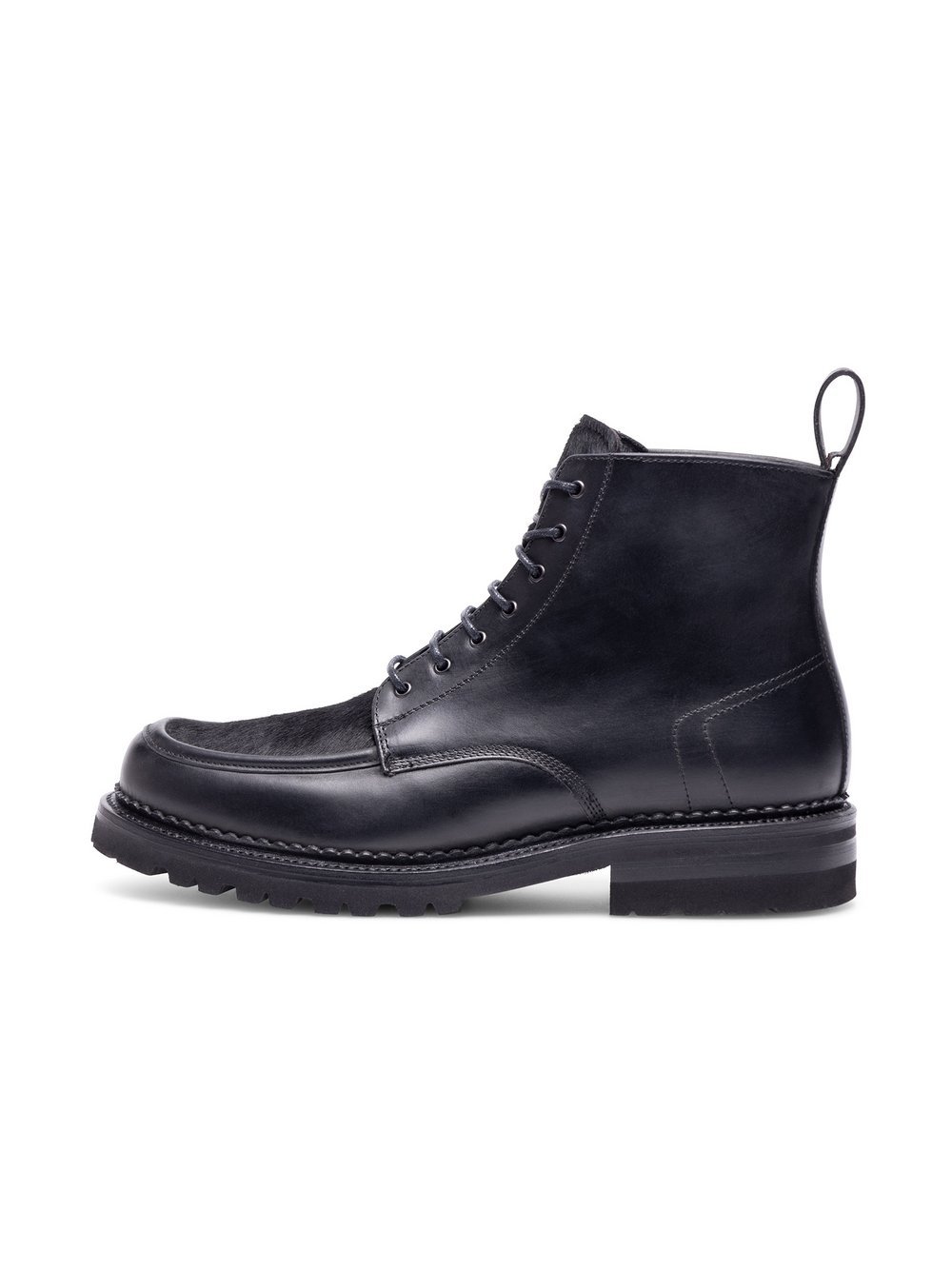 Henry Stevens Schnürboots – Harry NB Herren Leder schwarz, 42