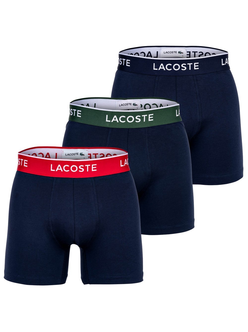 Lacoste Boxershort 3er Pack Herren Baumwolle mehrfarbig, M