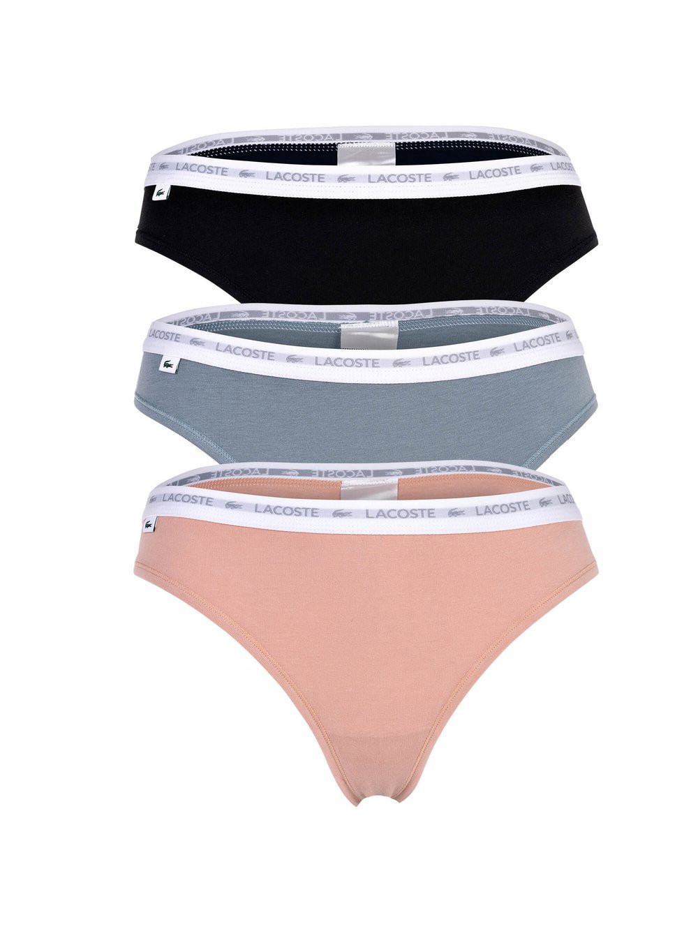 Lacoste String 3er Pack Damen Baumwolle mehrfarbig, XS