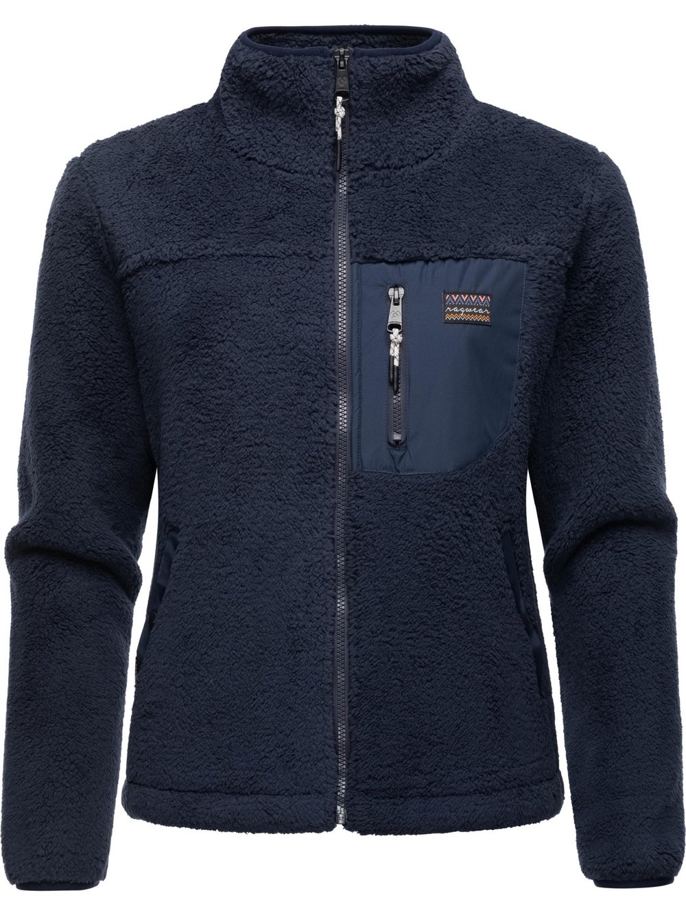 Ragwear Plüschjacke Damen blau, S