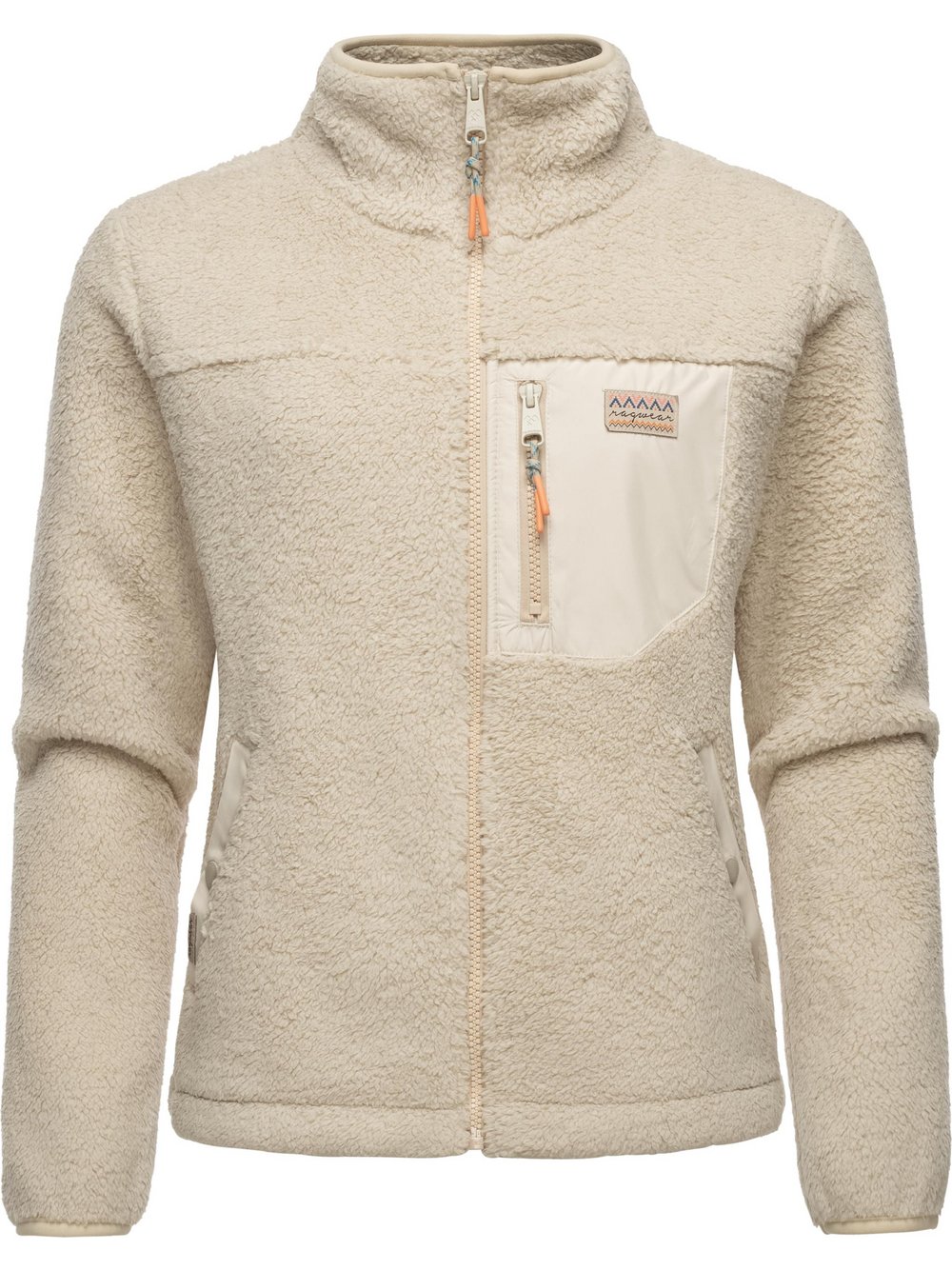 Ragwear Plüschjacke Damen beige, XXXXL