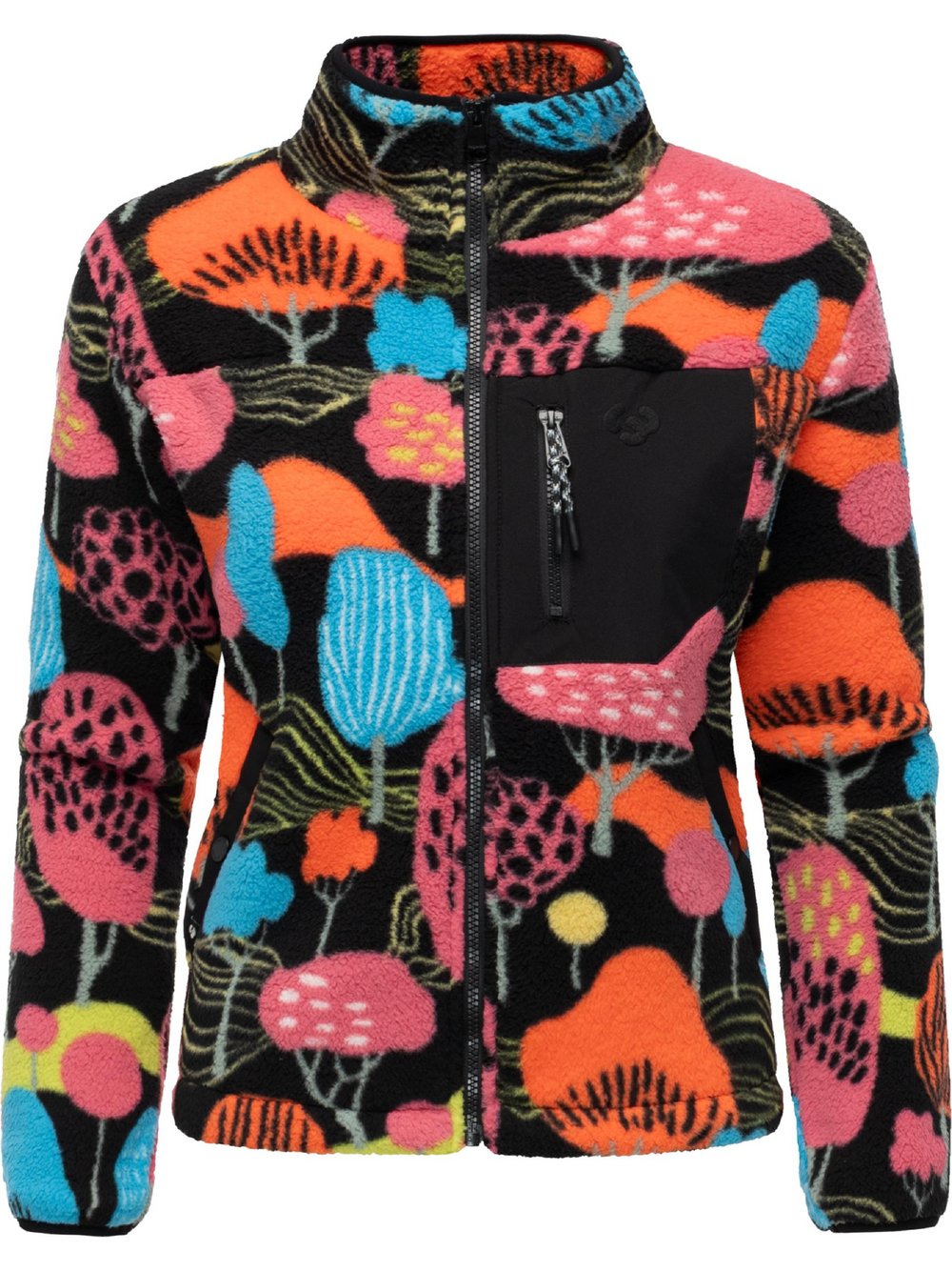 Ragwear Plüschjacke Damen mehrfarbig gemustert, M