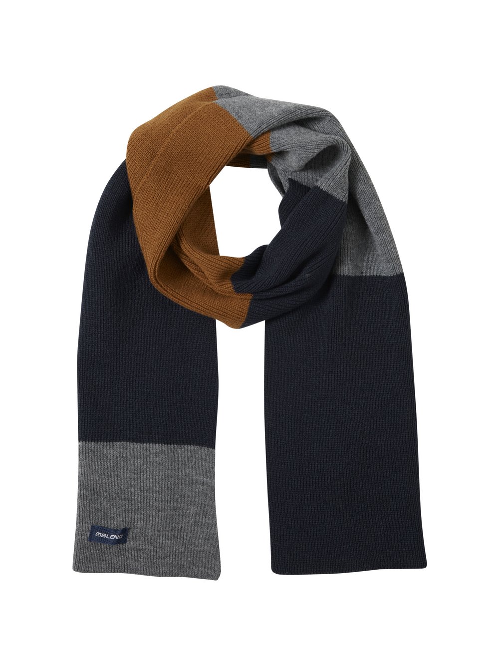 BLEND Schal Herren blau, ONE SIZE