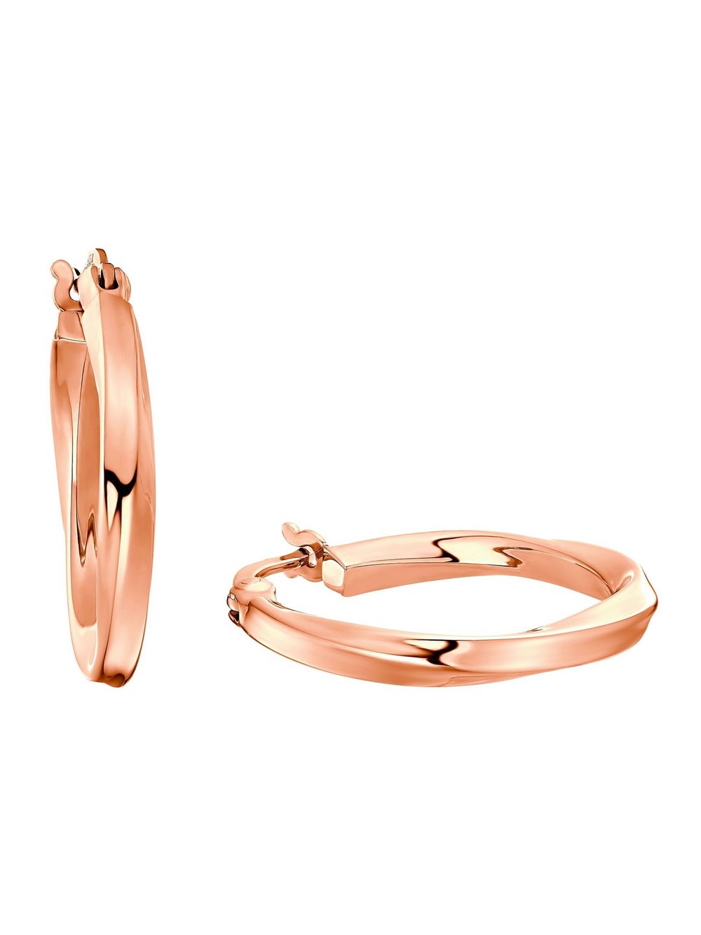 amor Creolen Damen Sterlingsilber roségold, ONE SIZE