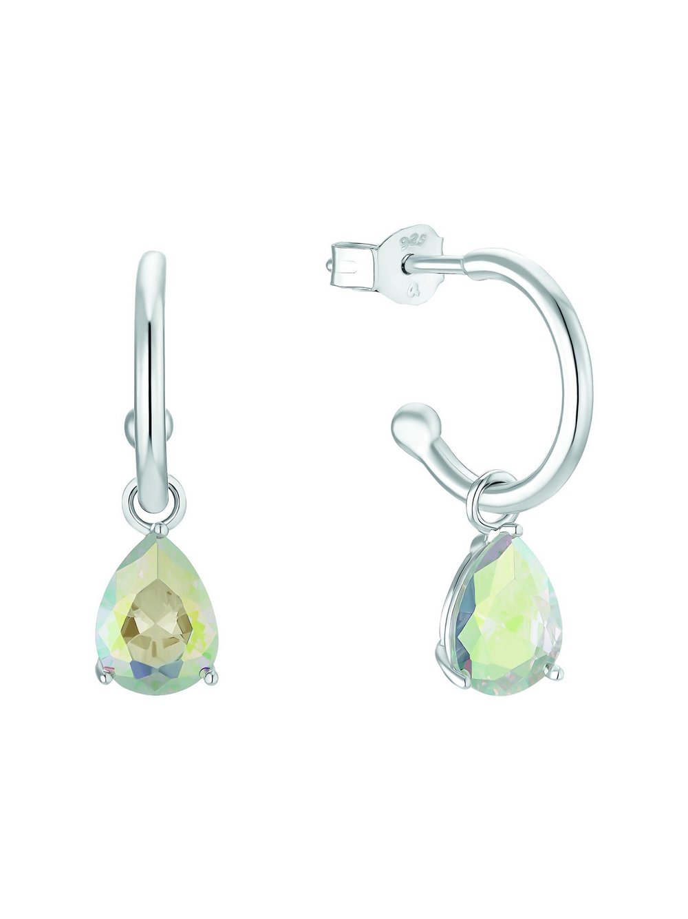 amor Creolen Damen Sterlingsilber silber, ONE SIZE