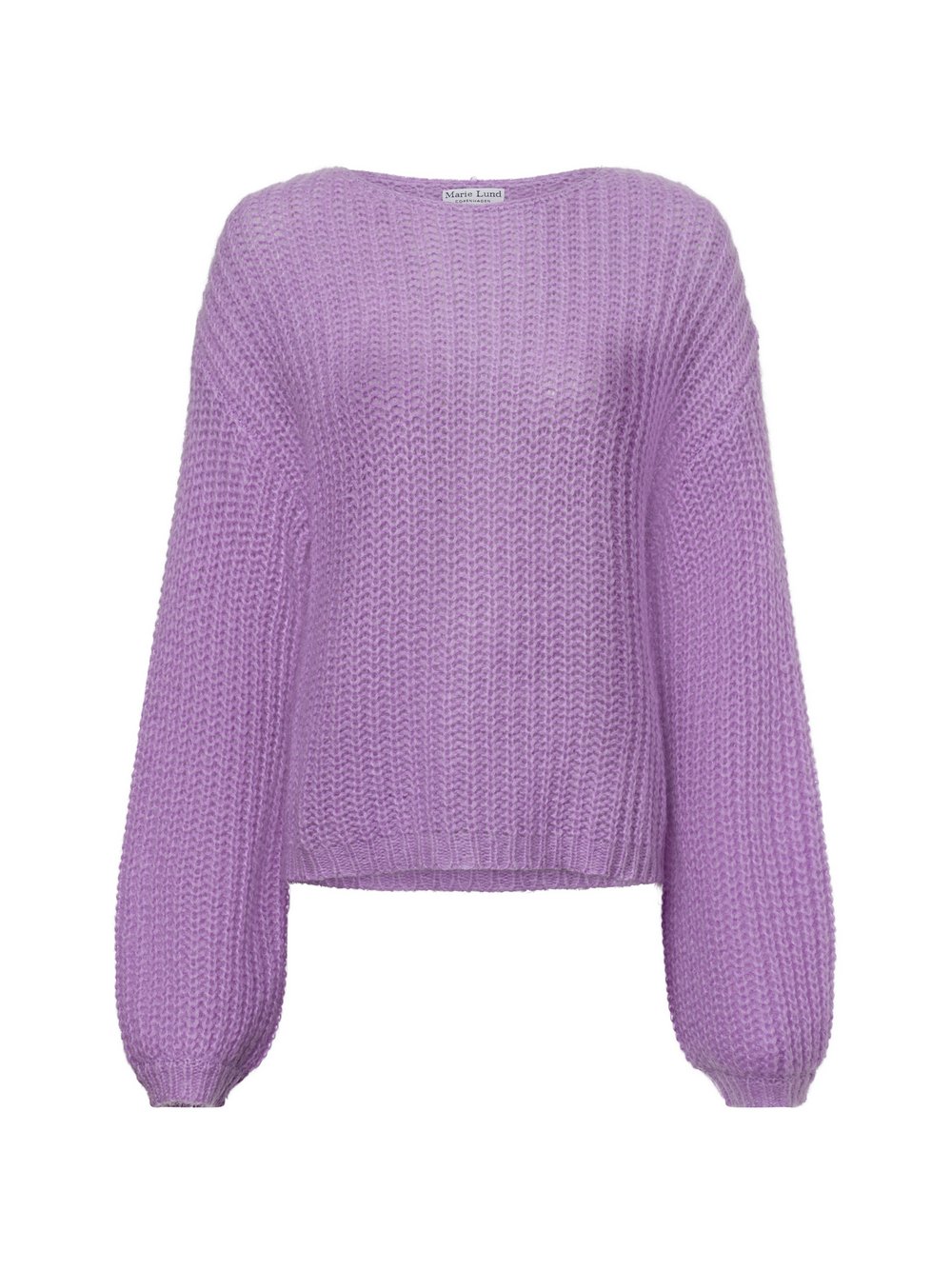 Marie Lund Collection Strickpullover mit Mohair-Anteil Damen Wolle lila, L