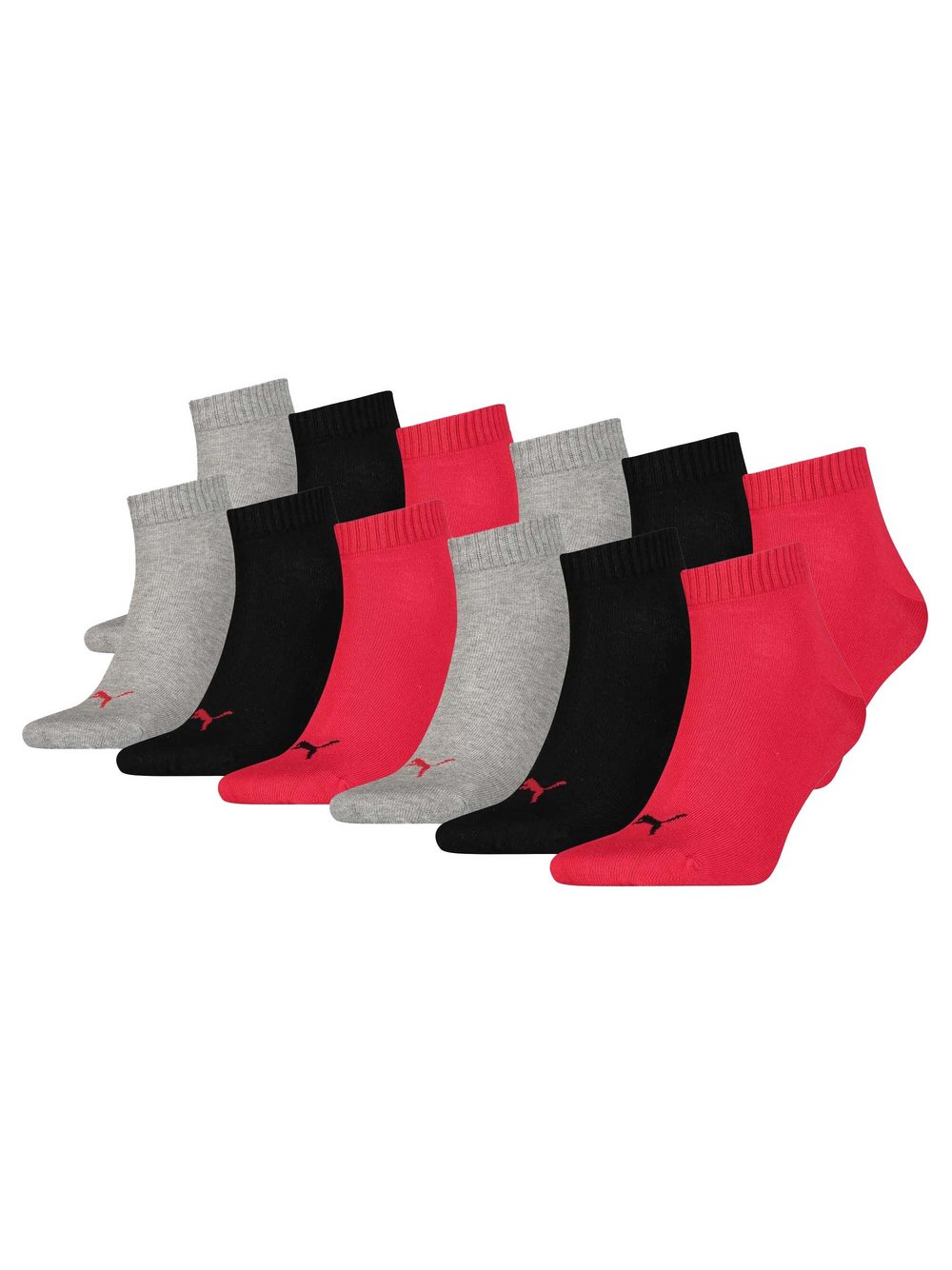 Puma Socken 12er Pack Damen Baumwolle mehrfarbig, 47-48