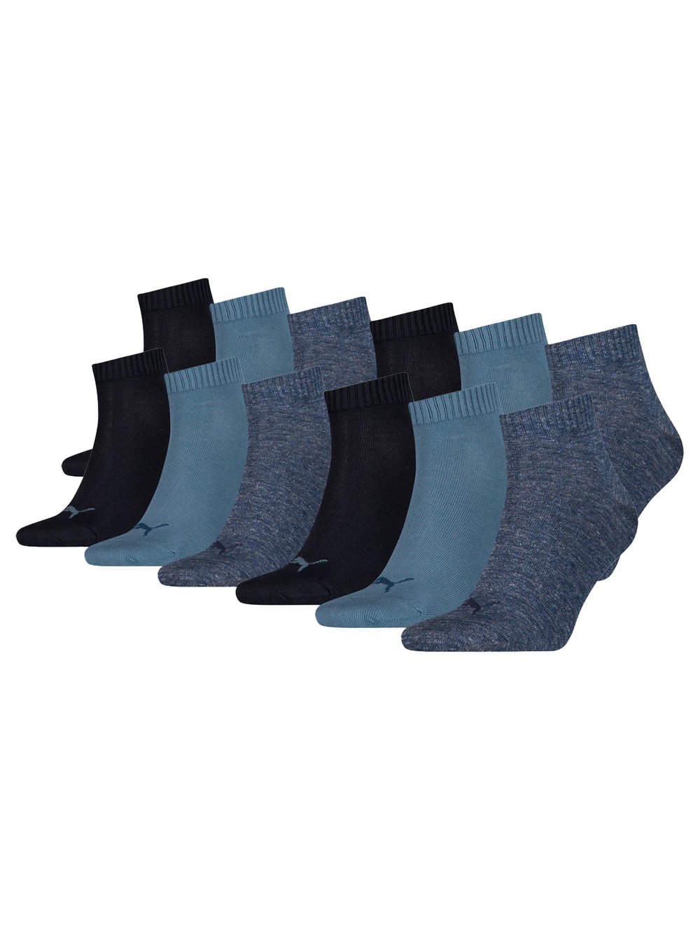 Puma Socken 12er Pack Damen Baumwolle blau, 47-48