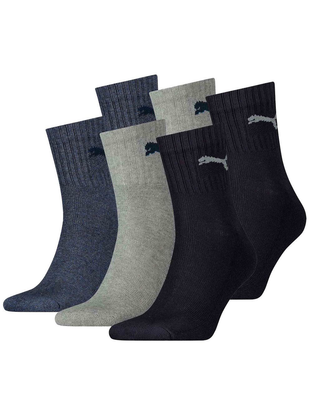 Puma Socken 6er Pack Damen Baumwolle mehrfarbig, 39-42