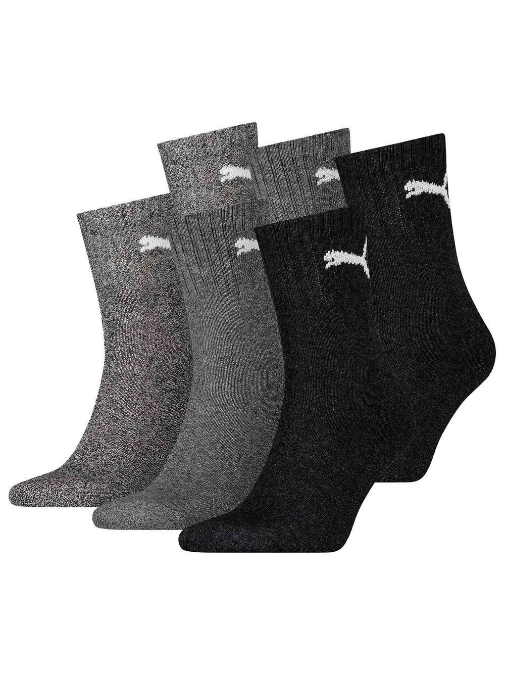 Puma Socken 6er Pack Damen Baumwolle grau, 47-48