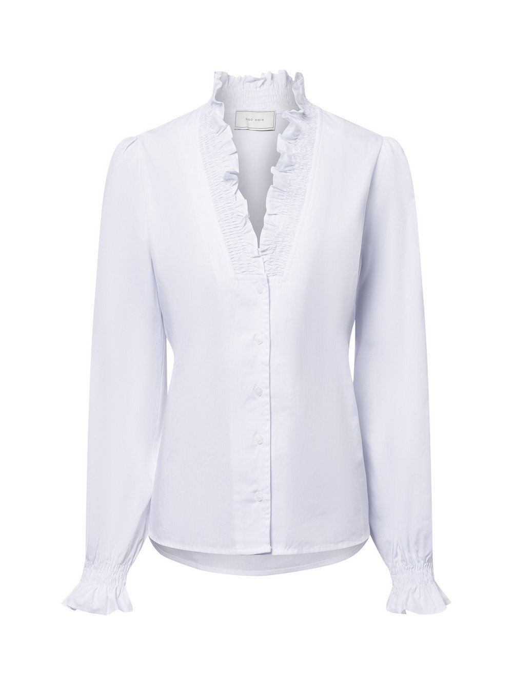 Neo Noir DAmen Bluse Damen Baumwolle weiß, 34