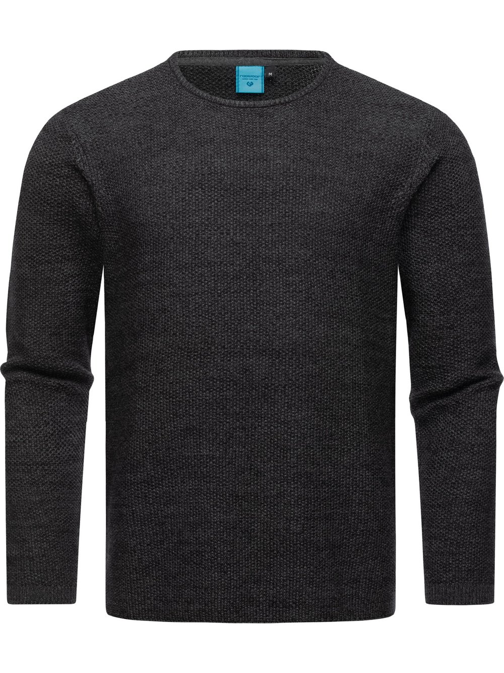 Ragwear Strickpullover Herren Baumwolle schwarz meliert, L