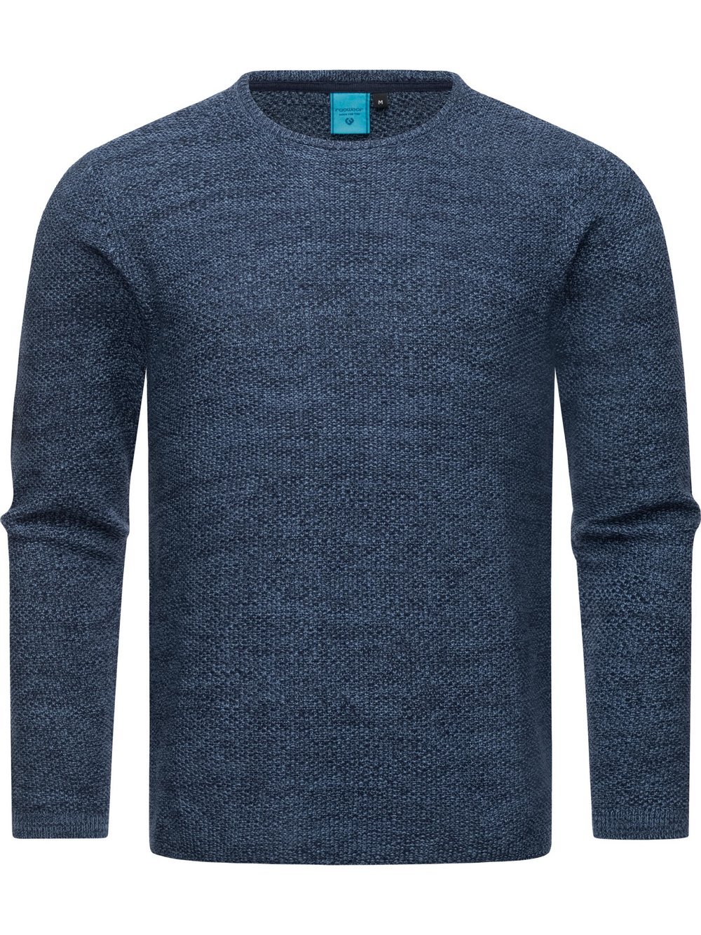 Ragwear Strickpullover Herren Baumwolle blau meliert, XL