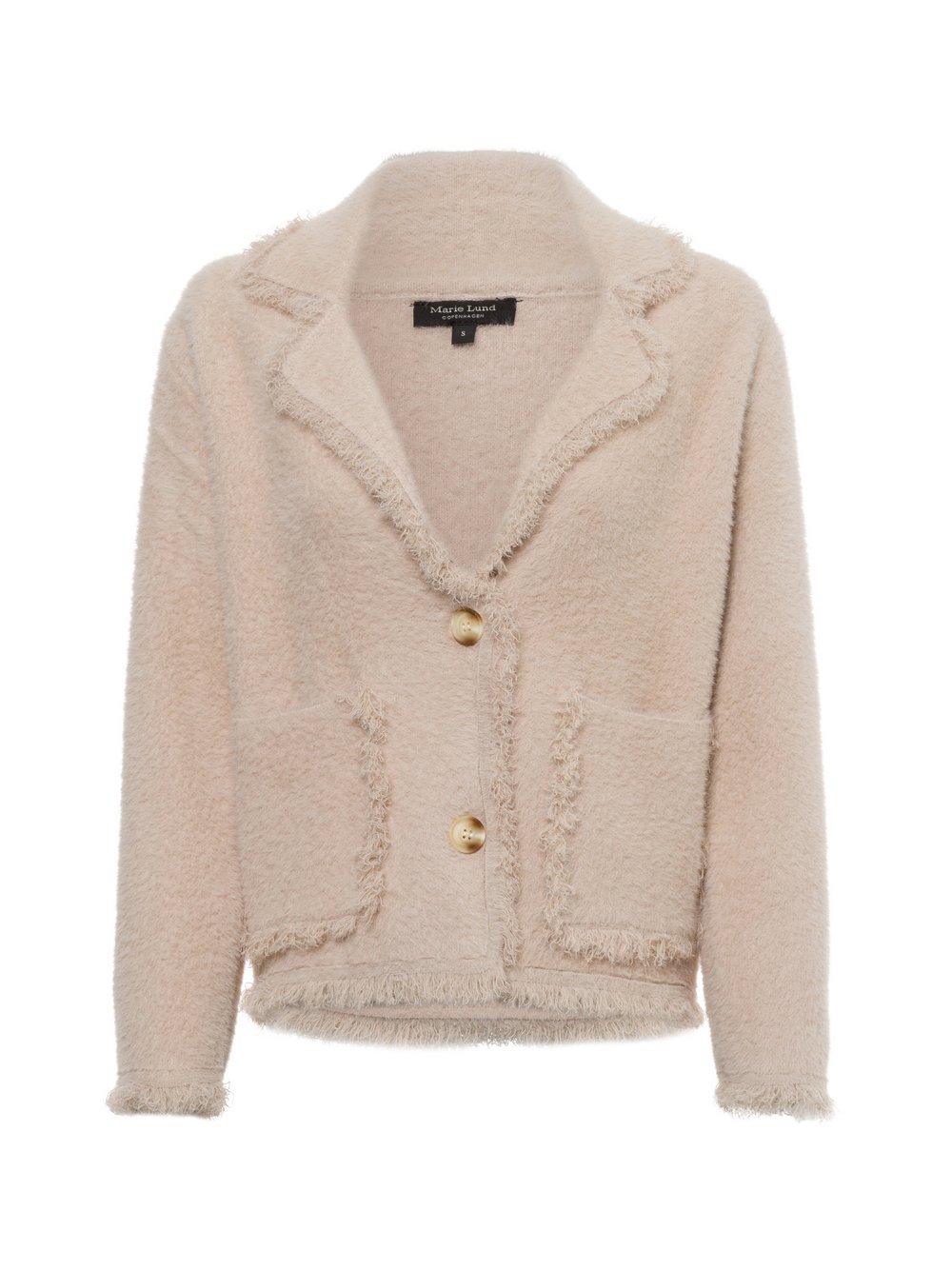 Marie Lund Strickjacke Damen Polyamid beige, M