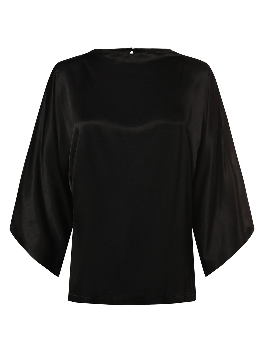 Ipuri Essentials Blusenshirt Damen Satin schwarz, 40