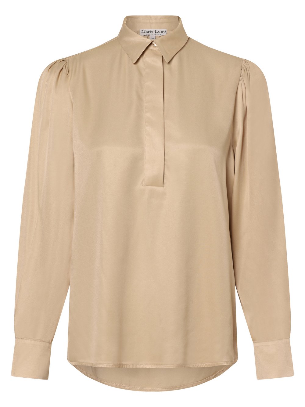 Marie Lund Blusenshirt Damen Satin beige, 36