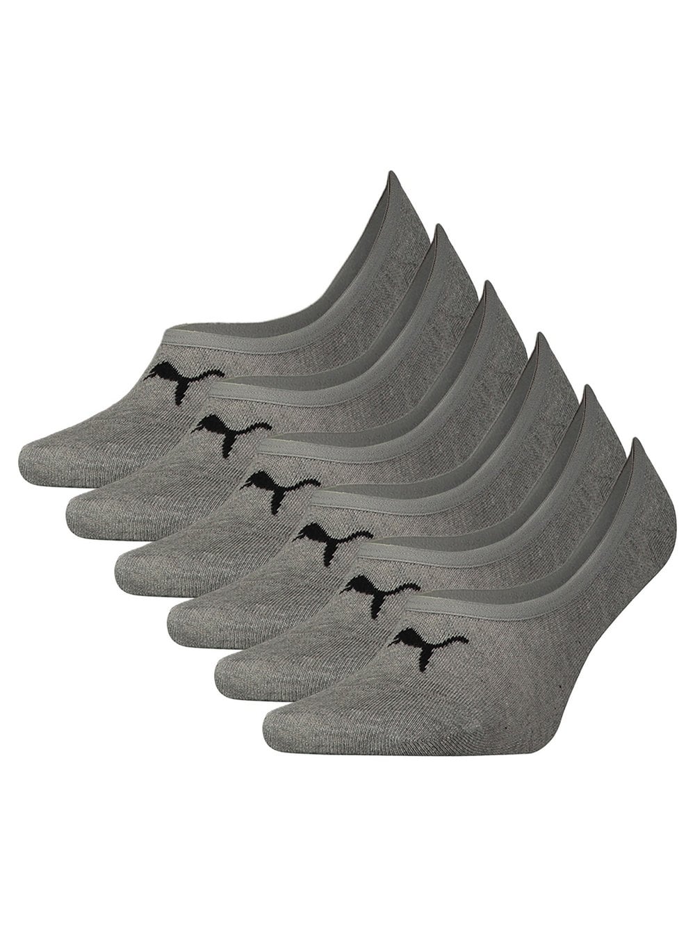 Puma Socken 6er Pack Damen Baumwolle grau, 39-42