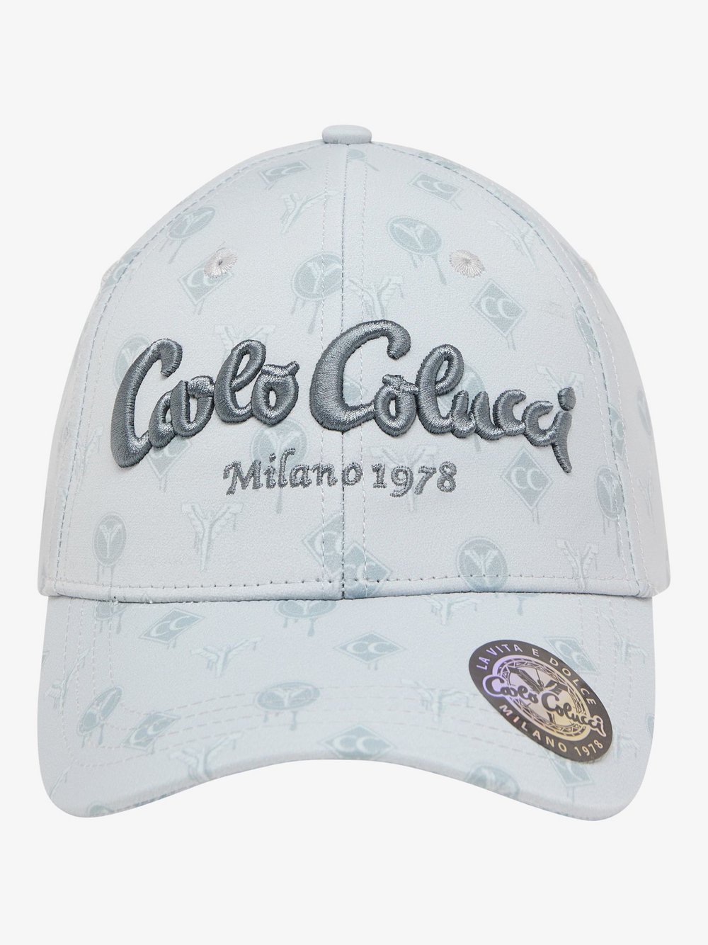 Carlo Colucci Baseball Cap  Herren grau bedruckt, ONE SIZE