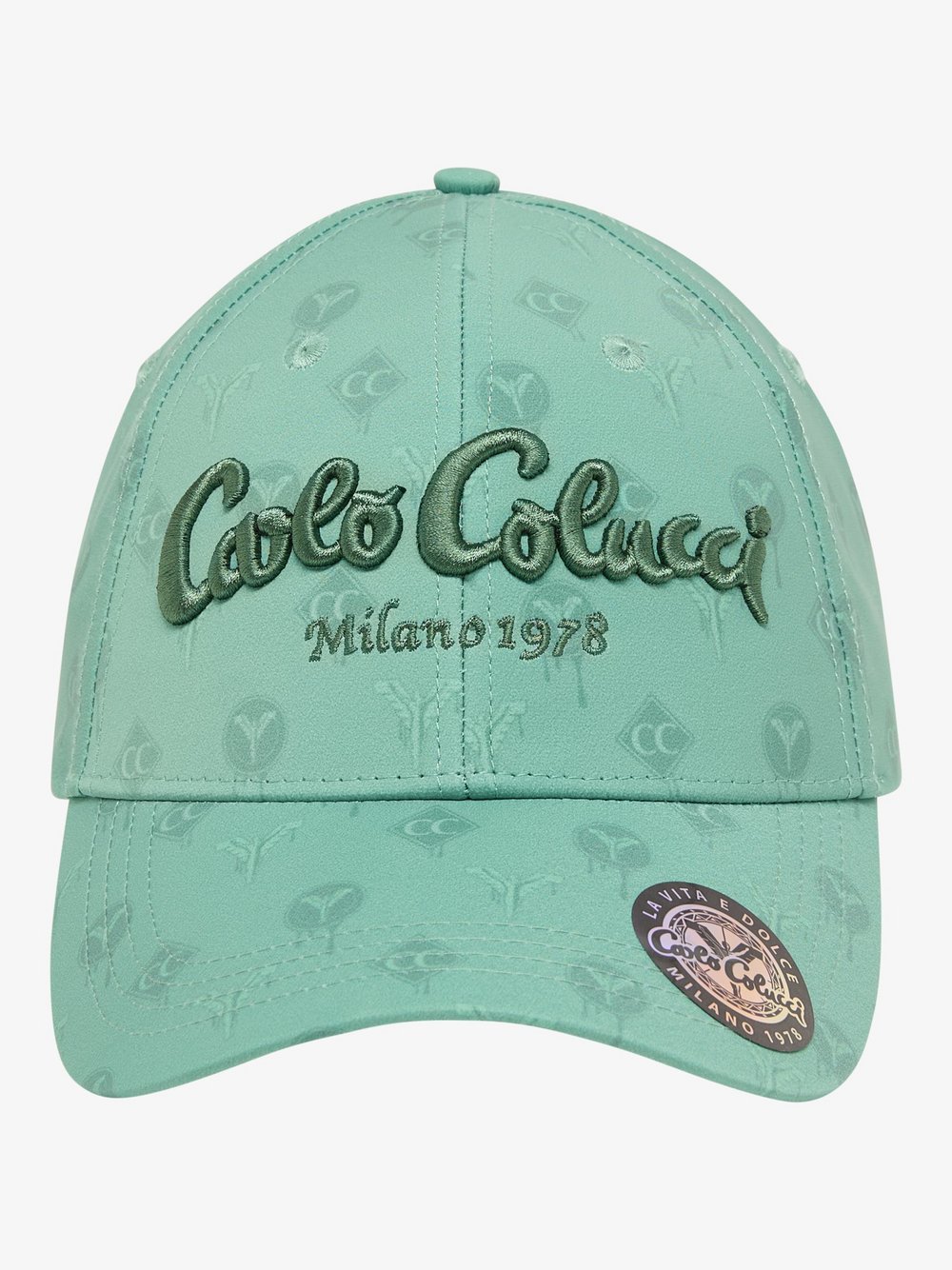 Carlo Colucci Baseball Cap  Herren grün bedruckt, ONE SIZE