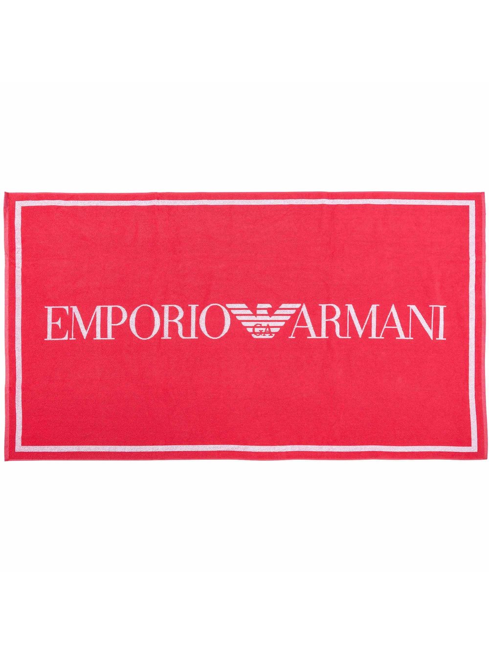 Emporio Armani Strandtuch 1er Pack Damen Baumwolle pink bedruckt, ONE SIZE