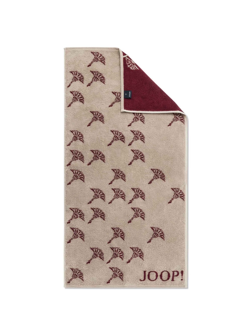 JOOP! Handtuch 1er Pack Damen Baumwolle rot bedruckt, 8050