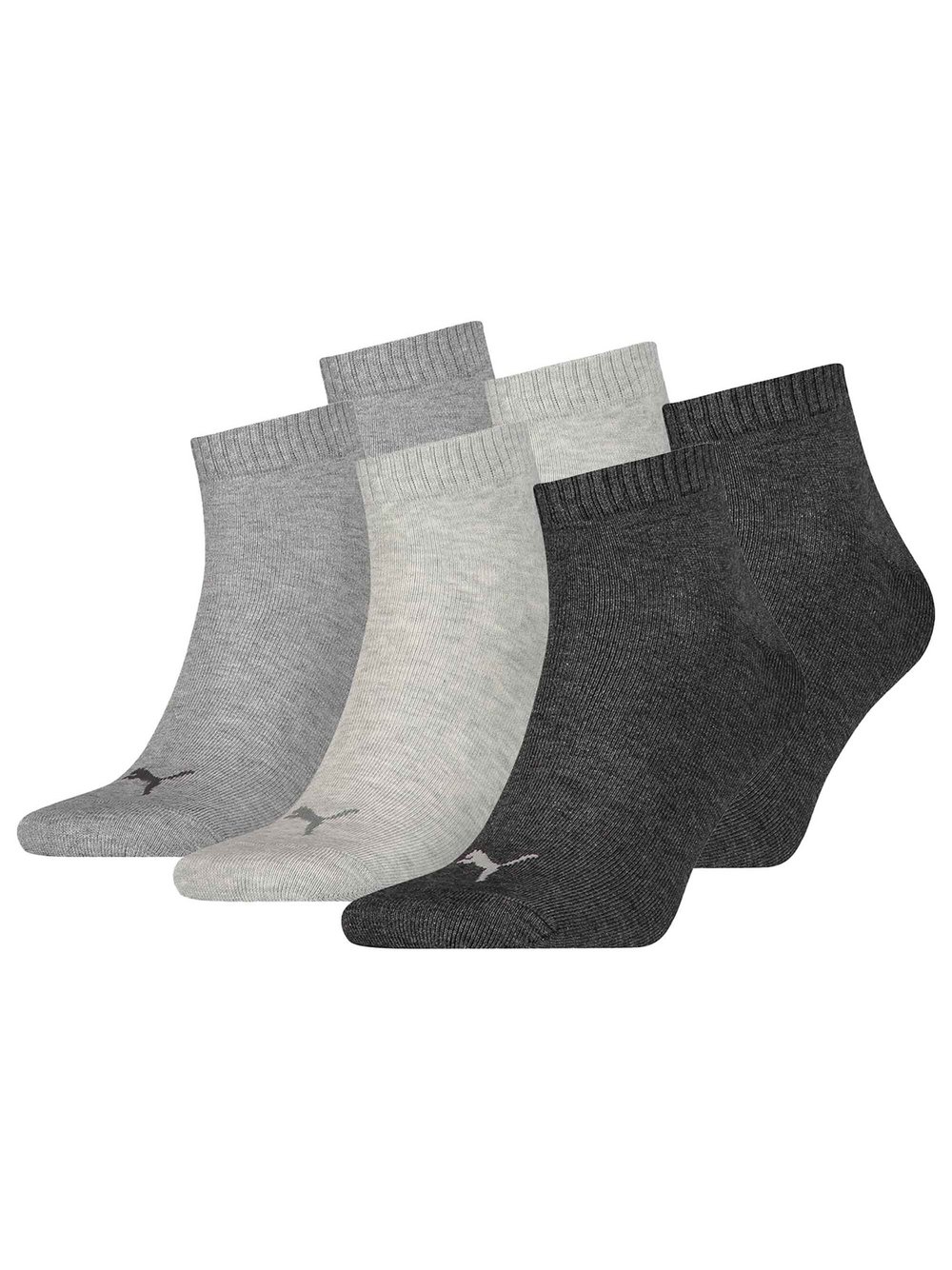 Puma Socken 6er Pack Damen Baumwolle grau, 47-48