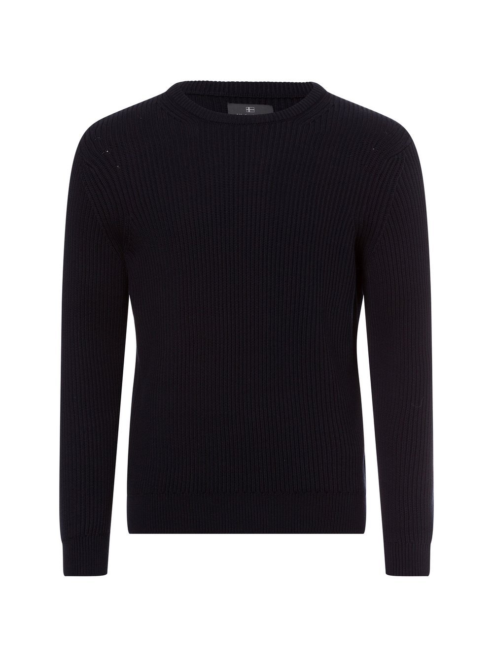 Nils Sundström Strickpullover Herren Baumwolle blau, XXL