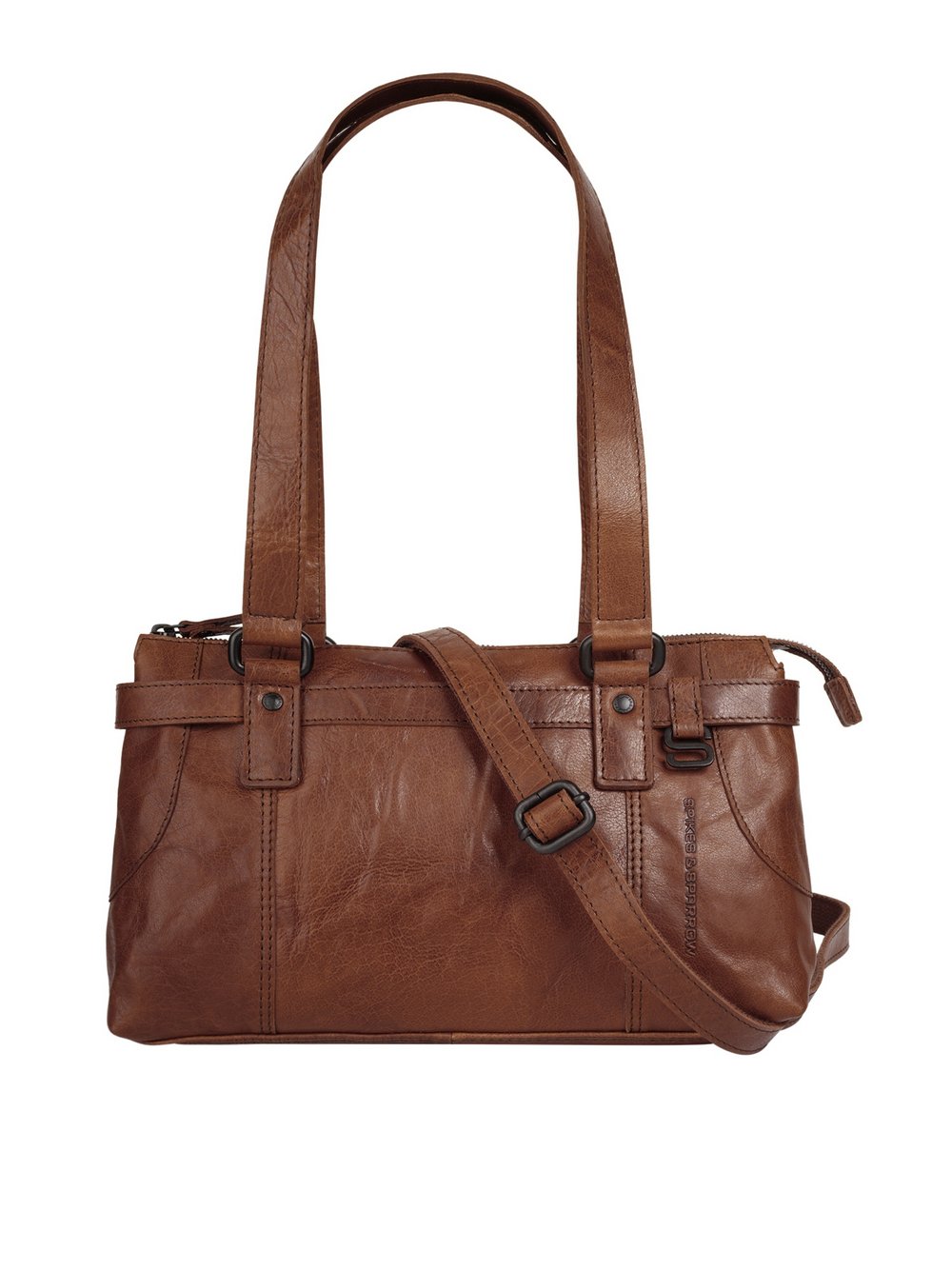 Thumbnail - Spikes & Sparrow Handtasche Damen Leder braun, ONE SIZE