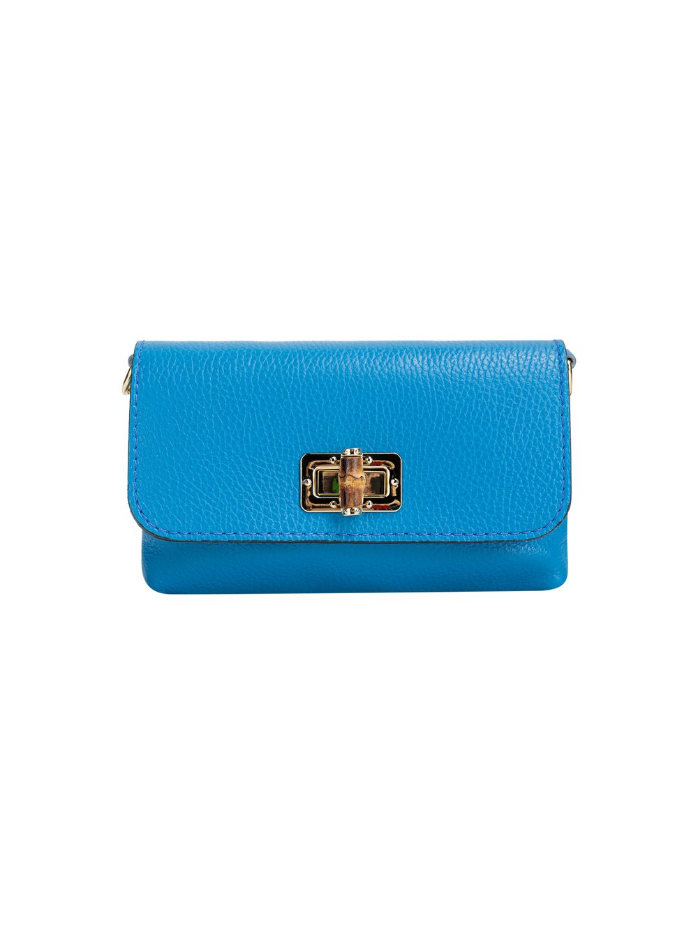 Usha Handtasche Damen Leder blau, ONE SIZE