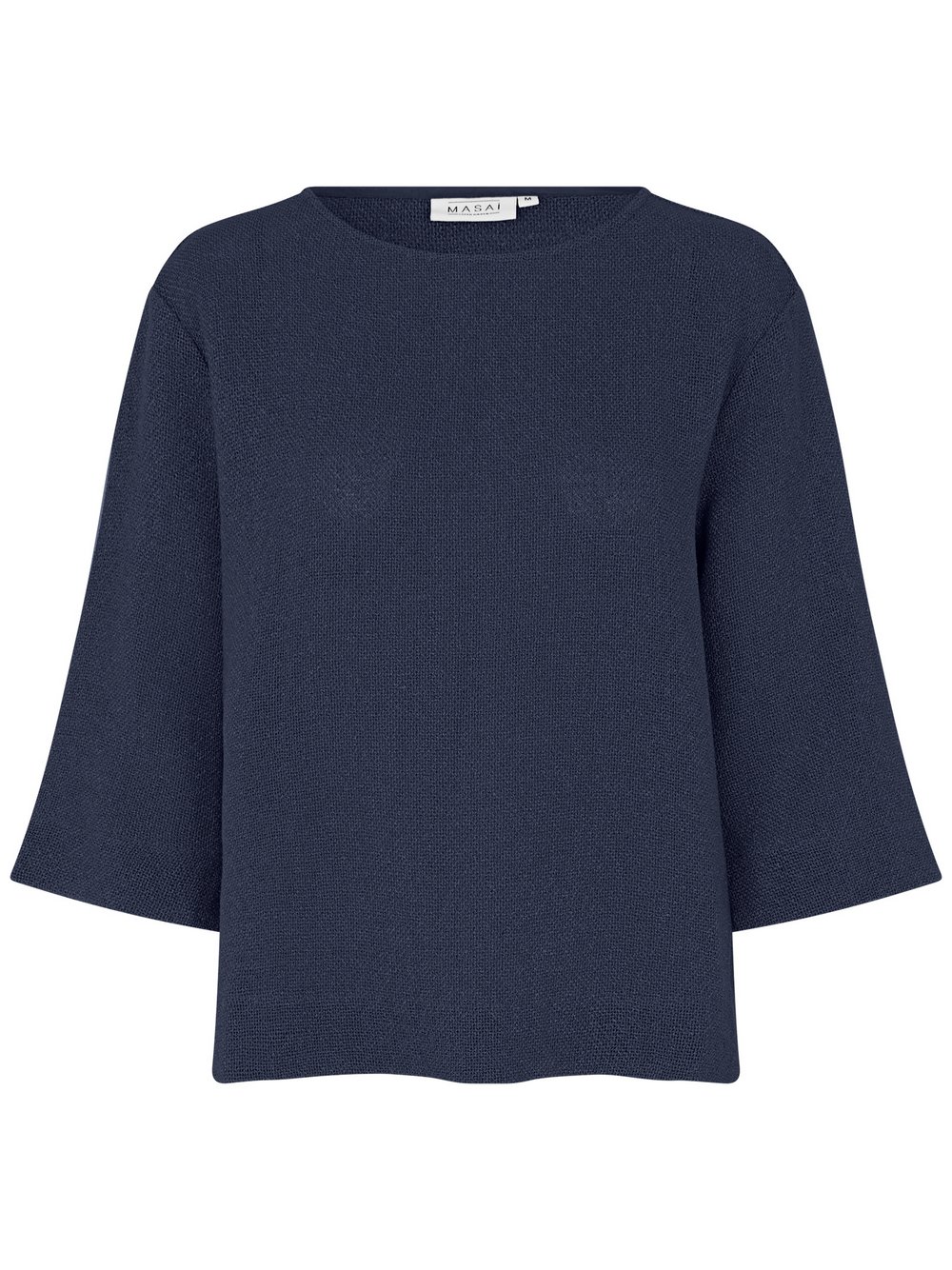 Masai 3/4 Arm Bluse Damen Baumwolle blau, 42