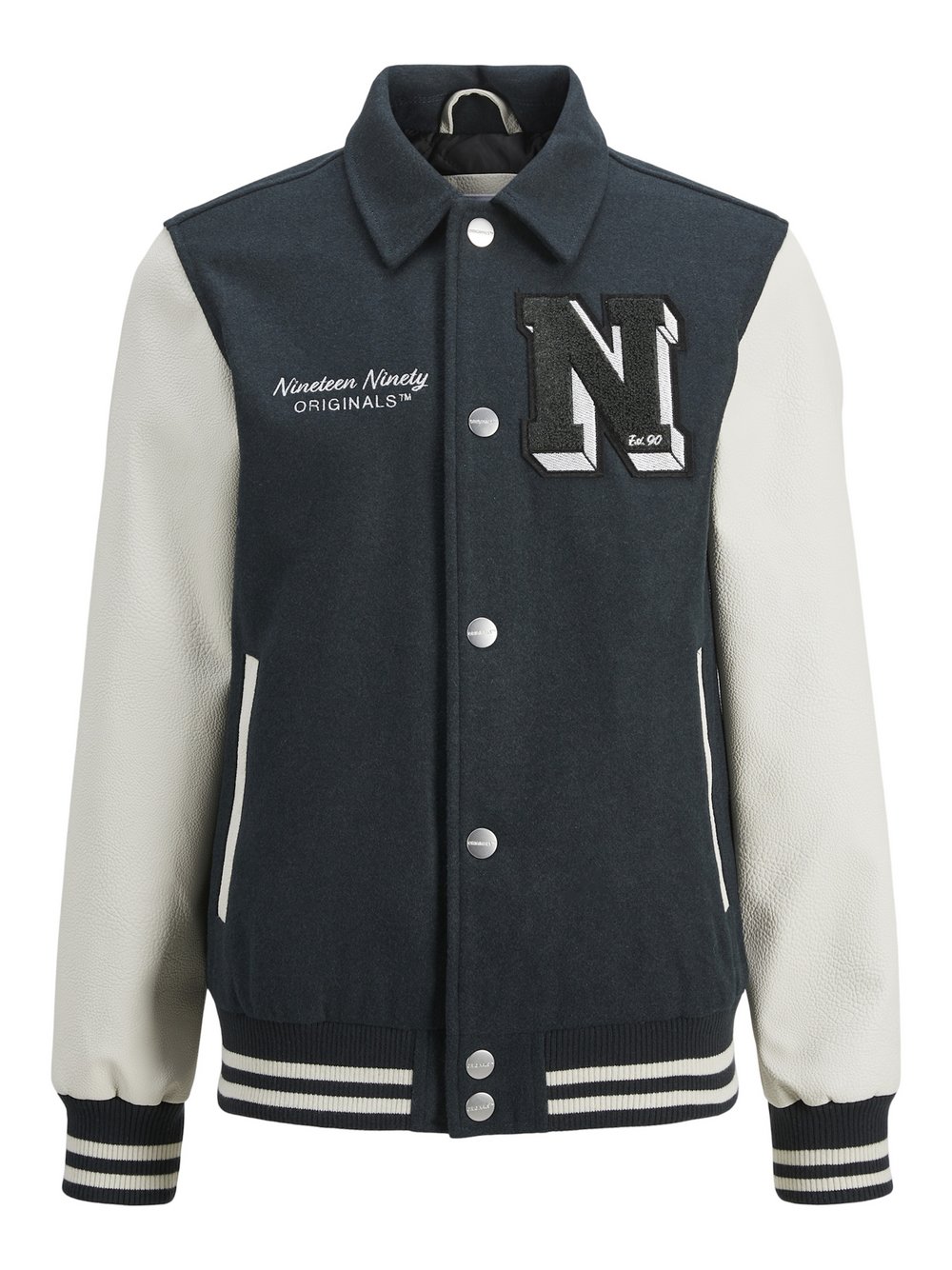 Jack & Jones Junior Jacke Jungen grau bedruckt, 164