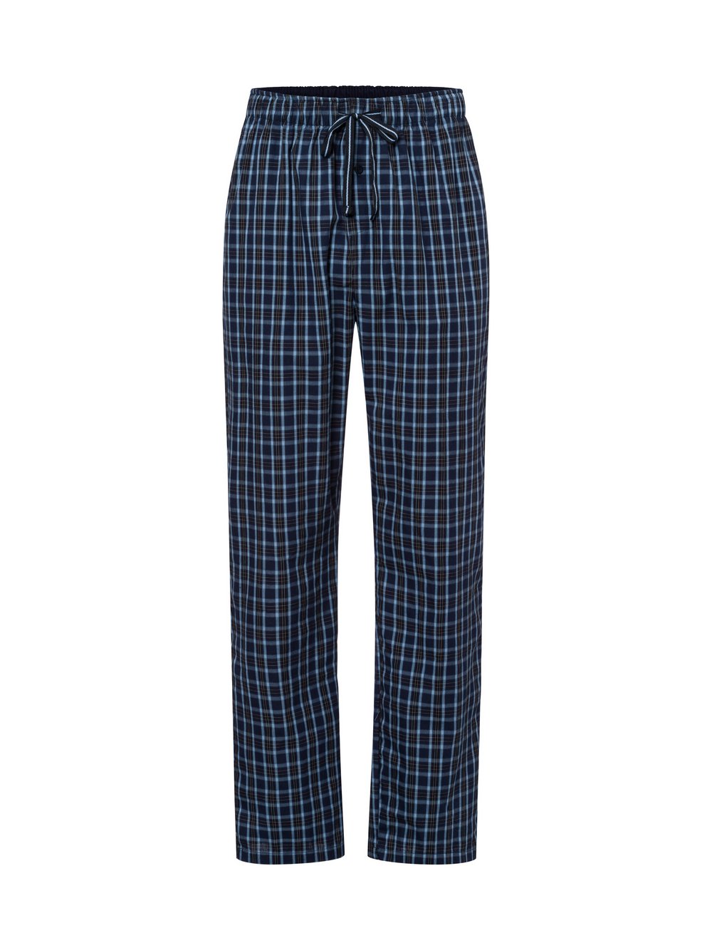 Mc Earl Pyjama-Hose Herren Baumwolle blau kariert, M