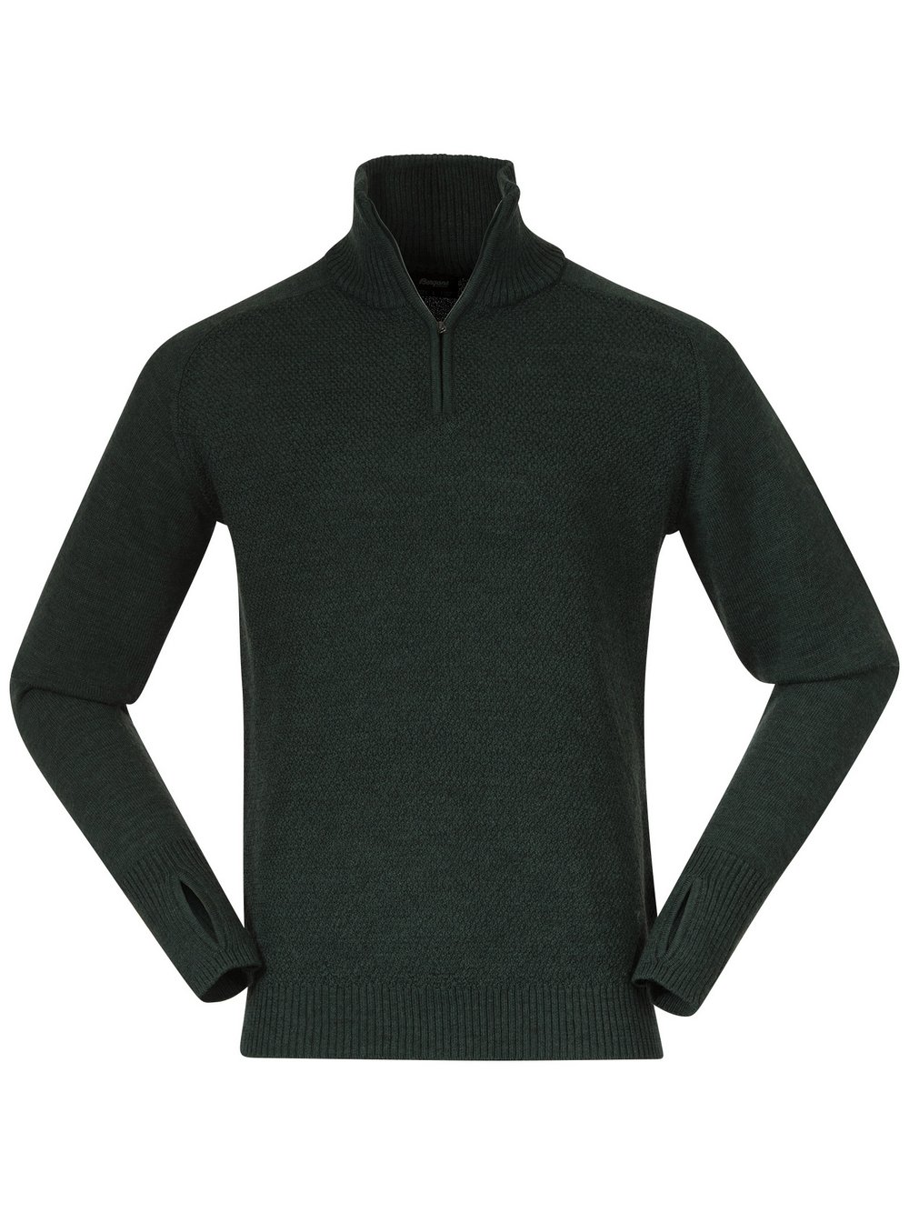 Bergans of Norway Langarm-Strickpullover Herren Merino grün, L