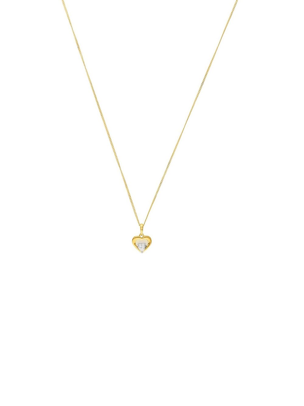 amor Kette mit Anhänger Damen Gelbgold gold, 42